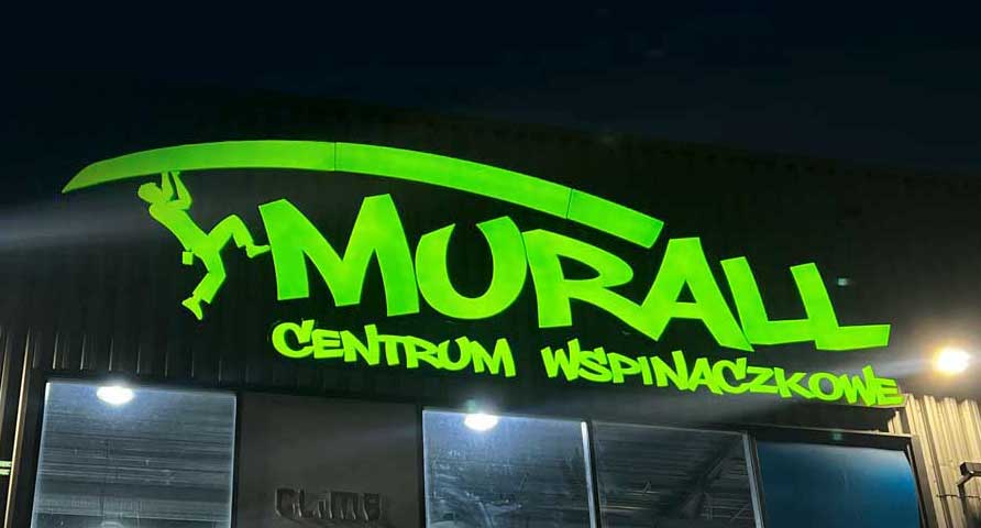 Podświetlane logo Murall